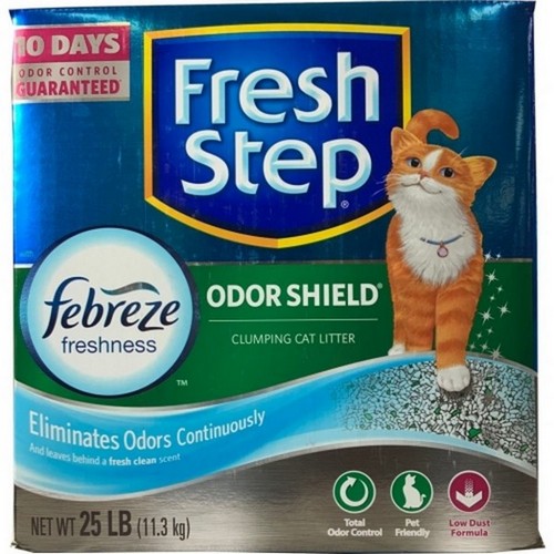 Scoop Away, Fresh Step Odor Shield Clumping Litter W/Febreze, 25 Lbs