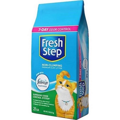Scoop Away, Fresh Step Premium Non-Clumping Clay Litter, 21 Lbs