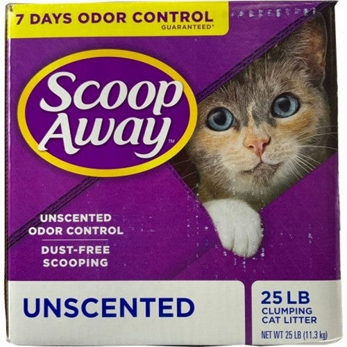 Scoop Away, Scoop Away Super Clump Unscented Litter, 25 Lbs,Unscented