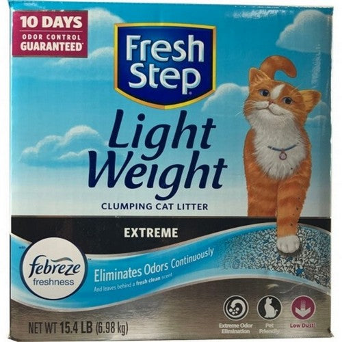 Scoop Away, Fresh Step Lightweight Extreme Litter W/Febreze, 15.4 Lbs