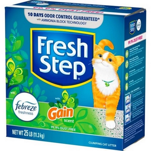 Scoop Away, Fresh Step Clumping Litter W/Febreze, 25 Lbs,Gain Scent