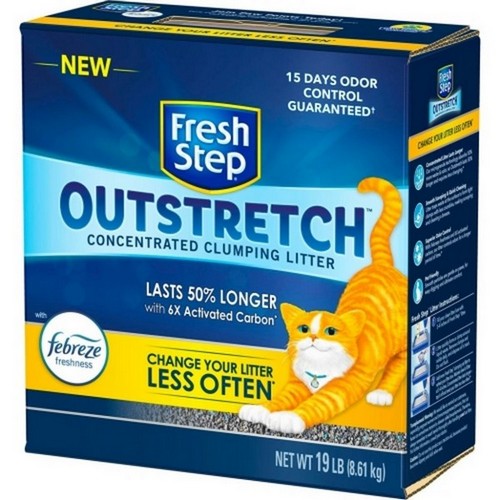 Scoop Away, Fresh Step Outstretch Clumping Litter W/Febreze, 19 Lbs
