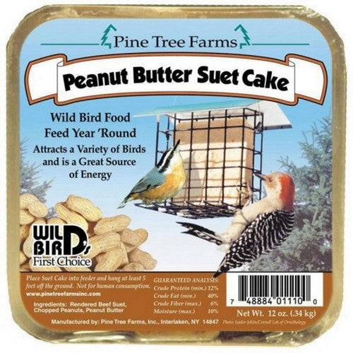 Pine Tree Farms, Pine Tree Farms Suet Cake, 12 Oz, Peanut Butter
