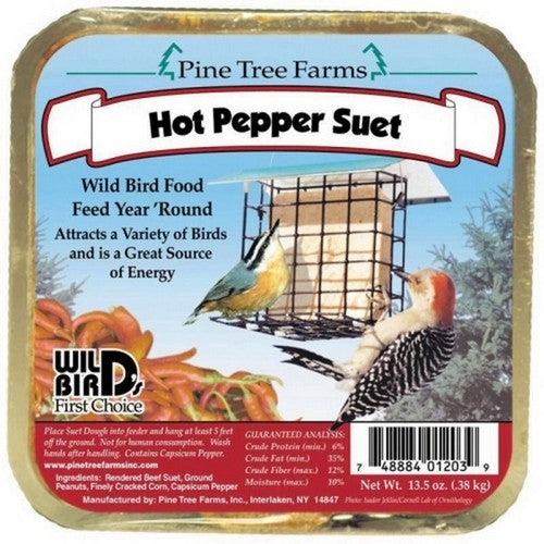 Pine Tree Farms, Pine Tree Farms Suet Cake, 12 Oz, Hot Pepper