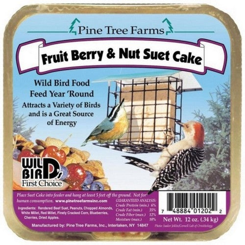 Pine Tree Farms, Pine Tree Farms Suet Cake, 12 Oz, Fruit Berry/Nut
