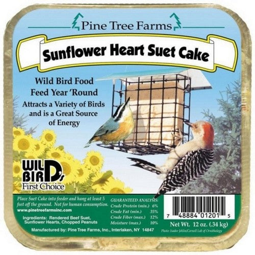 Pine Tree Farms, Pine Tree Farms Suet Cake, 12 Oz, Sunflower Heart