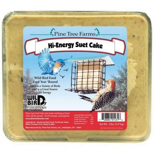 Pine Tree Farms, Pine Tree Farms Suet Cake, 3 Lbs,Hi-Energy