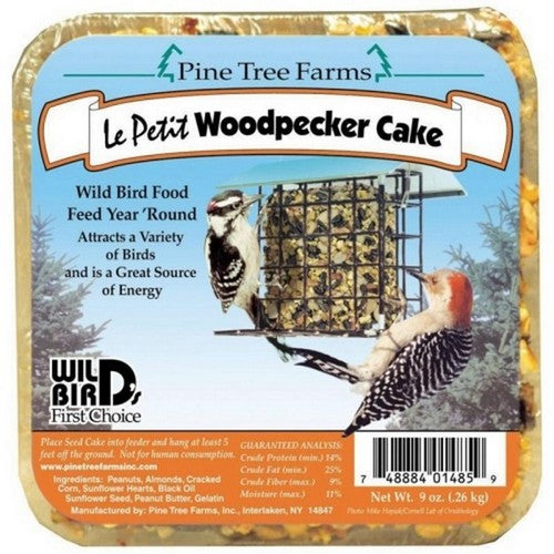 Pine Tree Farms, Pine Tree Farms Le Petit Seed Cake, 9 Oz, Woodpecker