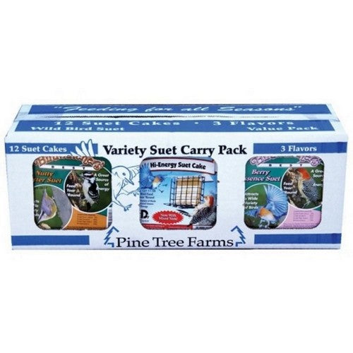 Pine Tree Farms, Birdwatcher'S Variety Suet Value Pack, 12 Pack,Nutty/Hi-Energy