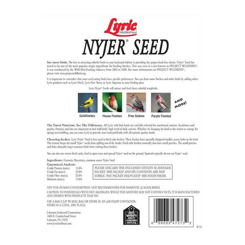 Lyric, Lyric Nyjer Seed, 3 Lbs (Case Of 12)