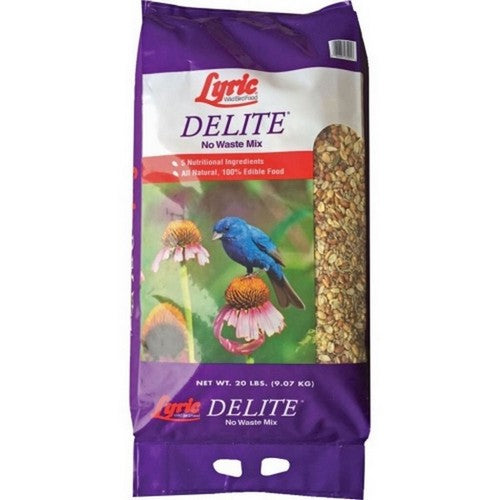 Lyric Delite No Waste Wild Bird Mix 20 Lbs by Lyric