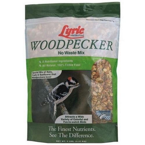 Lyric, Lyric Woodpecker No Waste Wild Bird Mix, 5 Lbs (Case Of 8)