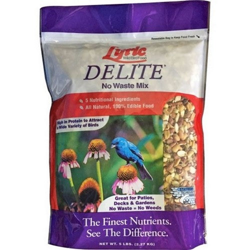 Lyric, Lyric Delite No Waste Wild Bird Mix, 5 Lbs (Case Of 8)