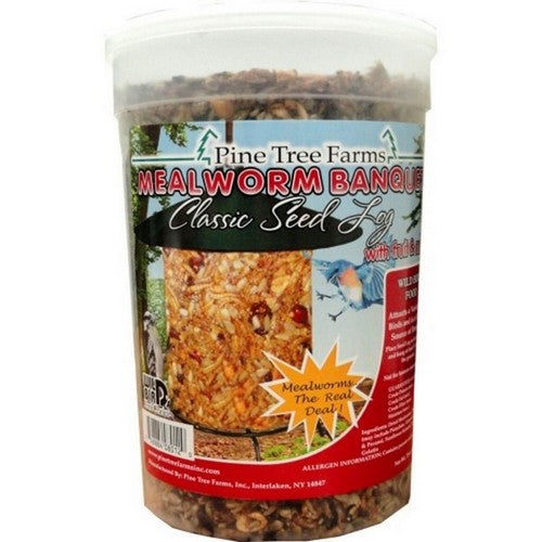 Pine Tree Farms, Pine Tree Farms Mealworm Banquet Classic Seed Log, 72 Oz