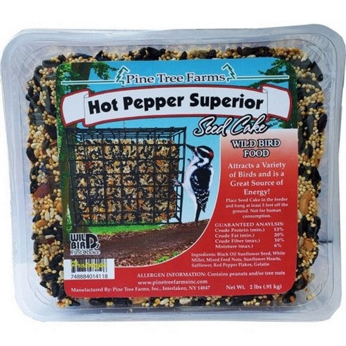Pine Tree Farms, Pine Tree Farms Seed Cake, 2 Lbs,Hot Pepper