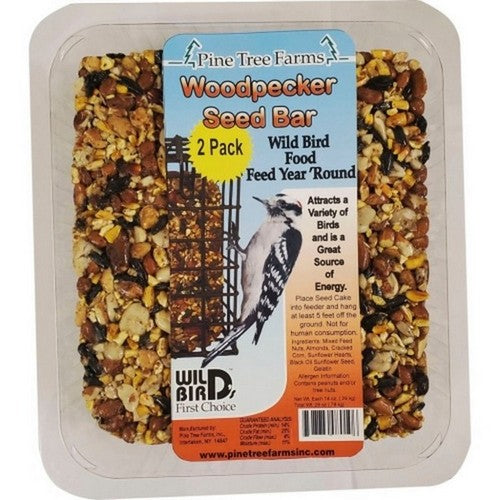 Pine Tree Farms, Pine Tree Farms Seed Bar, 14 Oz / 2 Pack, Woodpecker