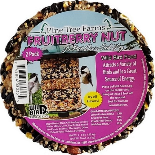 Pine Tree Farms, Pine Tree Farms Le Petit Classic Seed Log, 8 Oz / 2 Pack, Fruitberry Nut