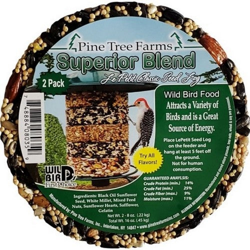 Pine Tree Farms, Pine Tree Farms Le Petit Classic Seed Log, 8 Oz / 2 Pack, Superior