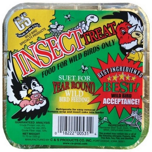 C&S Treat Suet 11.75 Oz, Insect by C&S