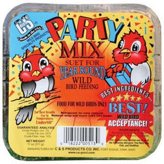 C&S Party Mix Suet 11 Oz by C&S