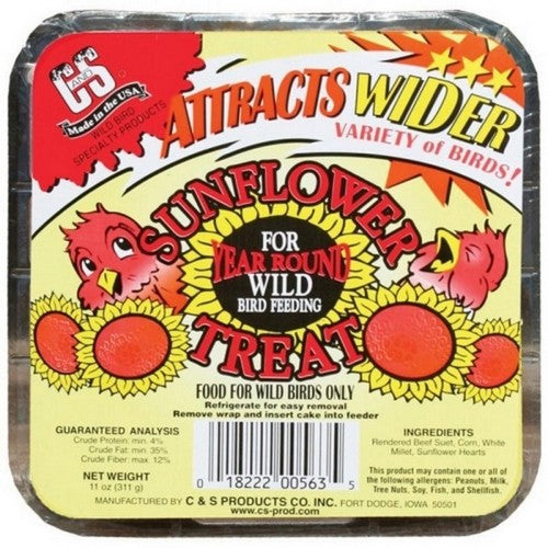 C&S Treat Suet 11 Oz, Sunflower by C&S