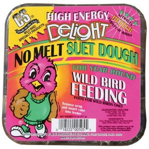 C&S Delight No Melt Suet Dough 11 Oz, High Energy by C&S