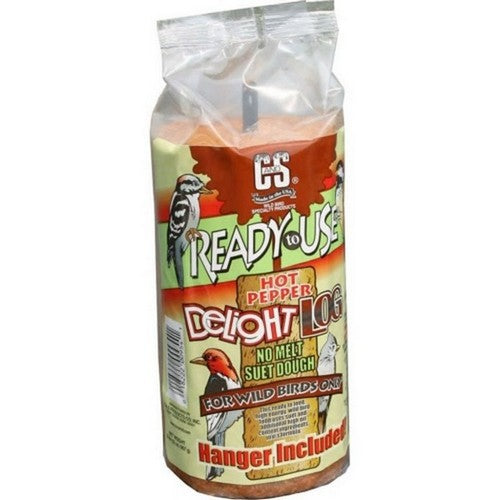 C&S Rtu Delight No Melt Suet Log 1 Lbs,Hot Pepper by C&S