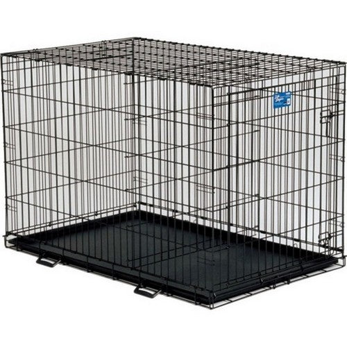 Midwest Homes, Life Stages Crate W/Divider Panel, 48 X 30 X 33 Inches, Black