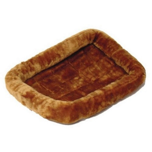 Midwest Homes, Quiet Time Sheepskin Bed, 30 X 21 Inches, Cinnamon