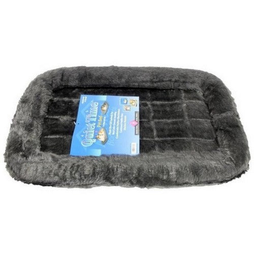 Midwest Homes, Quiet Time Sheepskin Bed, 22 X 13 Inches, Gray