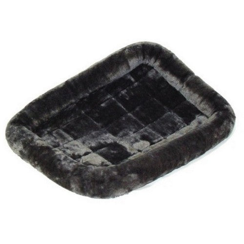 Midwest Homes, Quiet Time Sheepskin Bed, 42X36 Inches, Gray