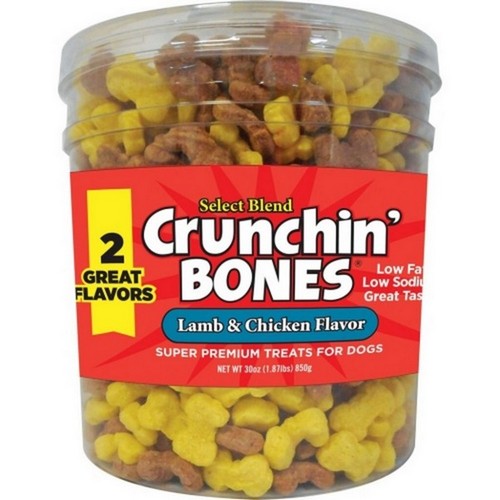 Buttons And Bows, Triumph Crunchin' Bones, 30 Oz, Chicken/Lamb Me