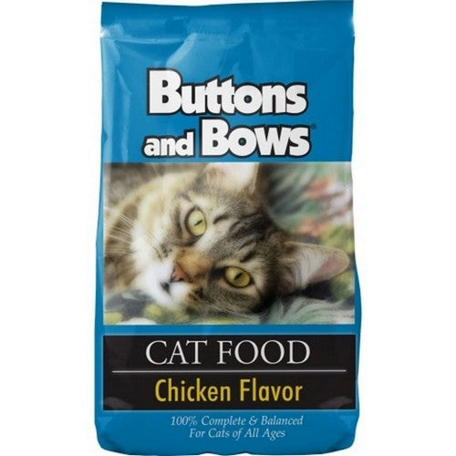 Buttons And Bows, Buttons And Bows Cat Food, 20 Lbs,Chicken