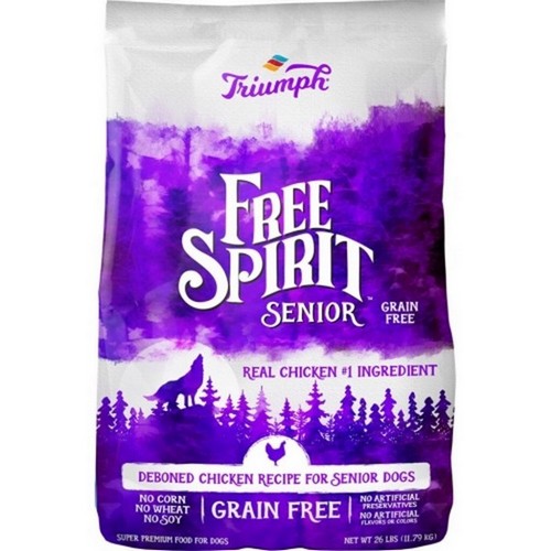 Free Spirit Grain Free Senior Food 26 Lbs,Chicken by Buttons And Bows