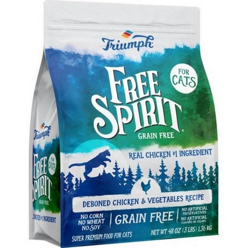 Buttons And Bows, Free Spirit Cat Food, 3 Lbs,Chicken/Vegetab