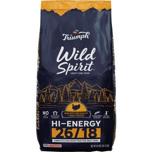 Wild Spirit Hi-Energy Dog Food 40 Lbs,Turkey by Buttons And Bows