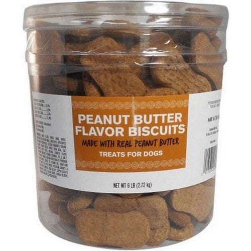 Buttons And Bows, Pet Life Dog Biscuits Barrel, 6 Lbs,Peanut Butter