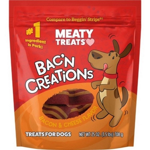 Buttons And Bows, Meaty Treats Bac'N Creations, 25 Oz, Bacon