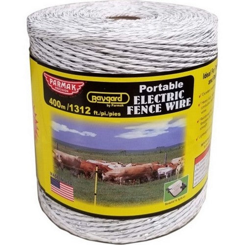 Parmak, Parmak Heavy Duty Polywire, 1312 Feet,White