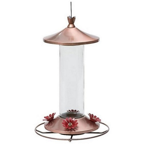 Perky-Pet, Elegant Glass Hummingbird Feeder, 12 Oz CAP, Copper