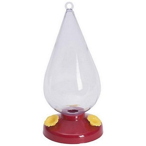 Perky-Pet, Dew Drop Plastic Hummingbird Feeder, 32 Oz CAP, Red