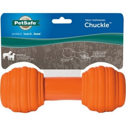 Sportsmen Treat Dispensing Chuckle Toy Large,Orange by Sportdog