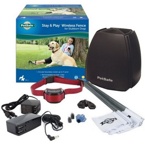 Petsafe Stay & Play Wireless Fence Stubborn Dogs 3/4 ACRE,Black by Sportdog