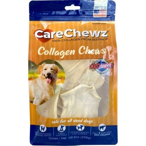Carechewz Collagen Slices 8 Oz, Natural by Pet Factory