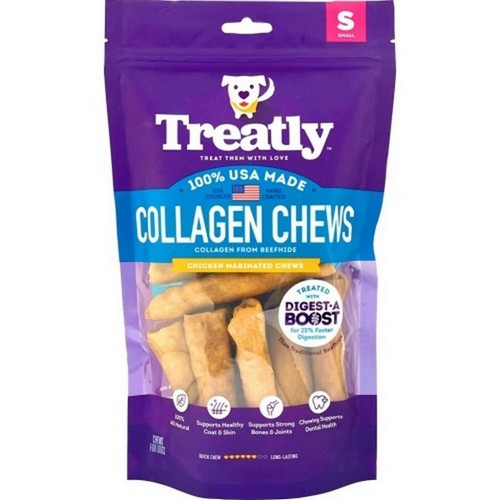 Treatly, Treatly Usa  Collagen Chip Rolls, 8 Oz / Small, Chicken
