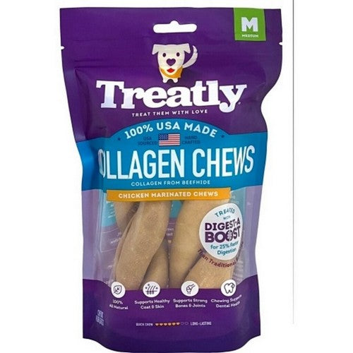 Treatly, Treatly Usa  Collagen Twists, 6 IN-2 Pack,Chicken
