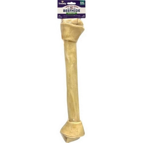 Treatly 100% Usa Beefhide Bone Banded 15 IN-1 Pack,Natural by Treatly