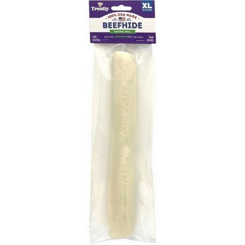 Treatly, Treatly 100% Usa Beefhide Rolls W/Header Card, 10 IN-1 Pack,Natural
