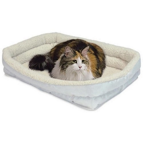 Midwest Homes, Quiet Time Deluxe Double Bolster Bed, 22 X 16 Inches,White