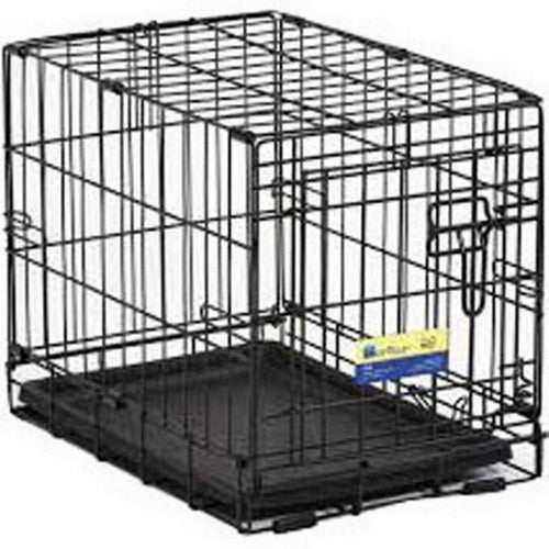Midwest Homes, Contour Single Door Dog Crate, 18 X 12 X 14 Inches,Black